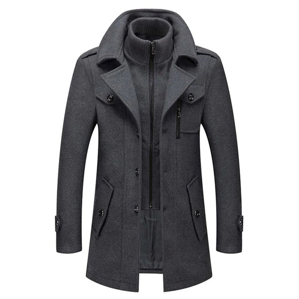 Bruno™ | Elegante Winterjas Met Rits & Knopen
