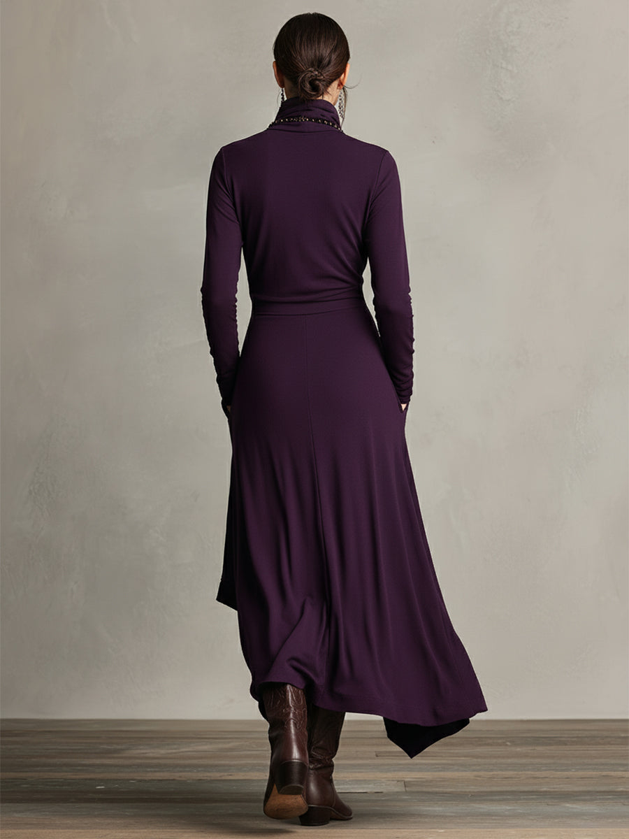 Nori™ | Moderne Flowy Maxi Jurk