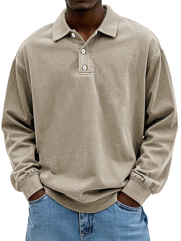 Pieter™ | Stijlvolle Poloshirt met Lange Mouwen