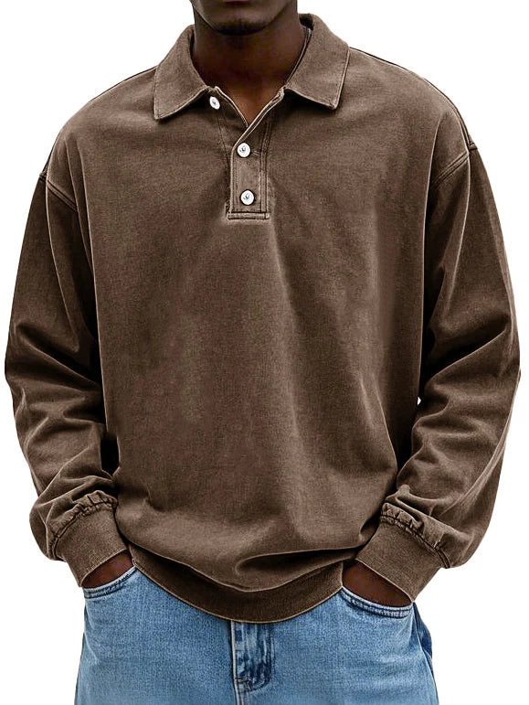 Pieter™ | Stijlvolle Poloshirt met Lange Mouwen