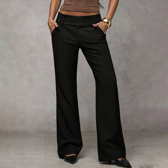 Sanne™ | Elegante Wijde Pijp Broek