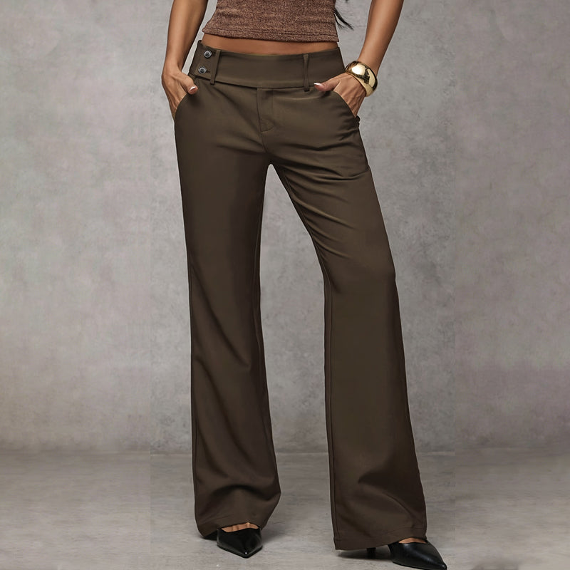 Sanne™ | Elegante Wijde Pijp Broek