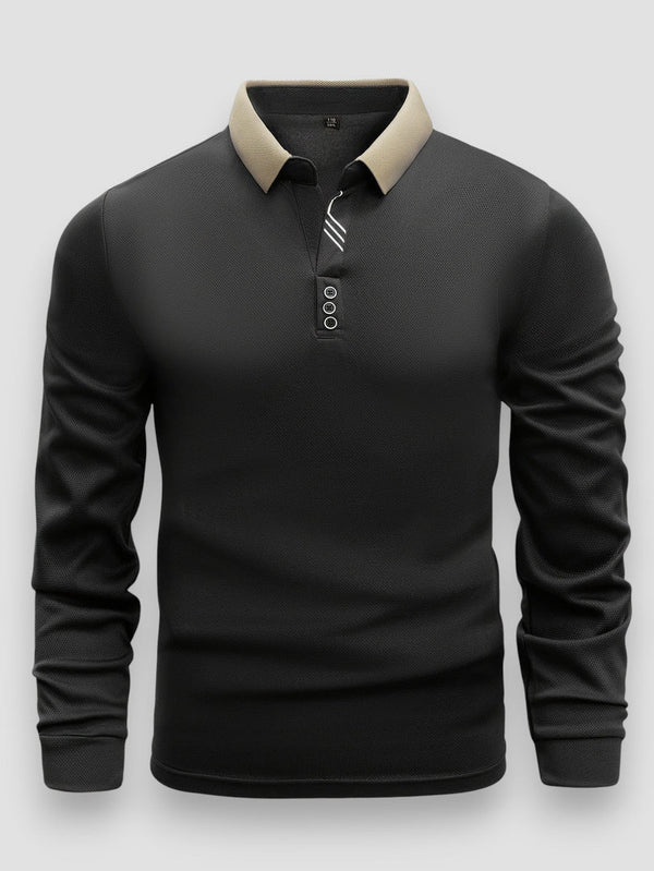 Keno™ | Casual Moderne Polo Met Lange Mouwen